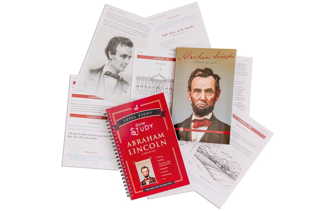 Spread Abraham Lincoln Level 8 Language Arts Book Study