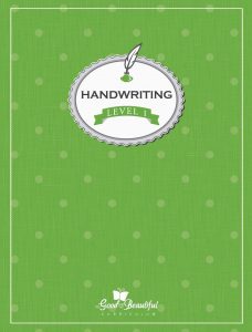 A handwriting workbook for 1st grade, teaching cursive. To supplement homeschooling Language Arts.