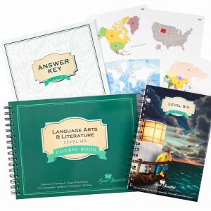 The Best Free Homeschool Curriculum - Front Covers Language Arts Level 6 Course Set