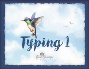 Homeschool typing curriculum and educational resource including daily lessons and stickers