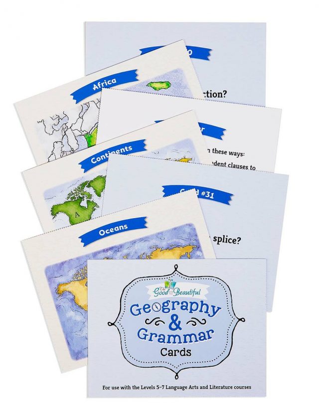 Spread Geography and Grammar Cards 1B