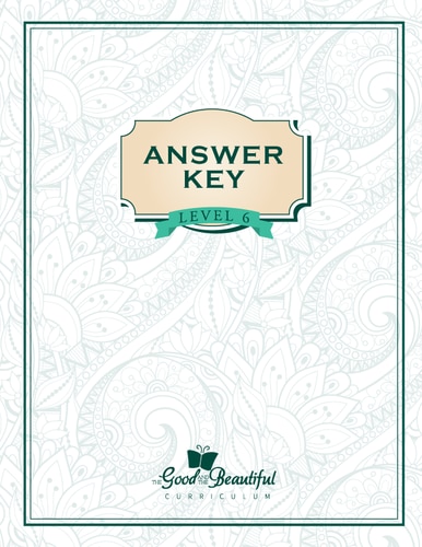 Front Cover Language Arts Level 6 Answer Key - 2C