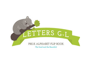 Front Cover Pre-K Flip Book Letters G-L - 1C