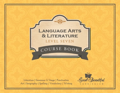 Front Cover Language Arts Level 7 Course Book - 1C