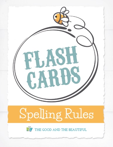 Graphic of Spelling Rules Flashcards - 1C
