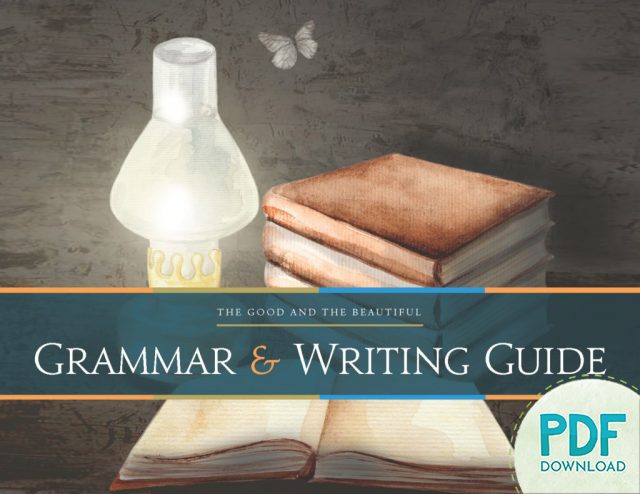 Front Cover Grammar and Writing Guide Notebook - PDF Download