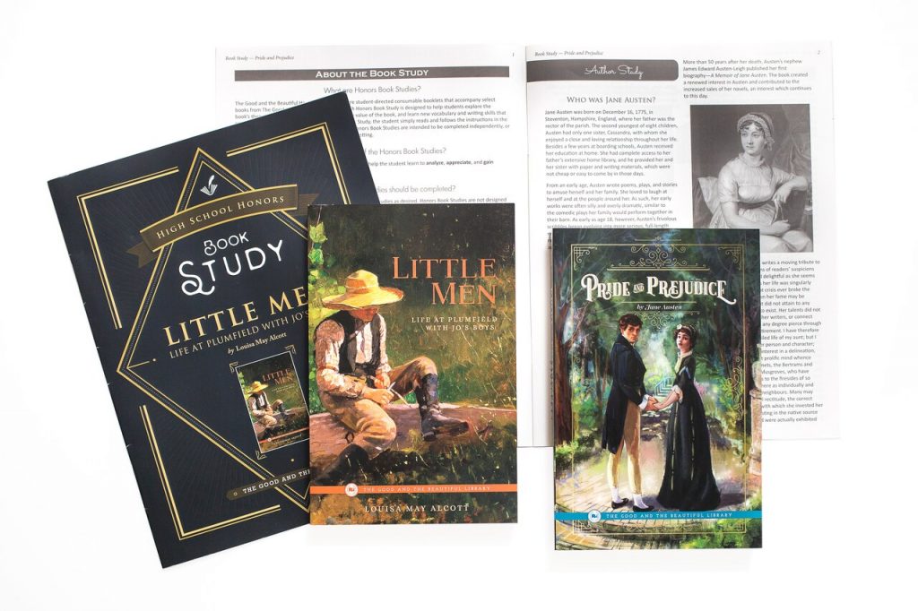 Spread High School Honors Book Study Little Men By Lousia May Alcott and Pride and Prejudice By Jane Austin - 1A