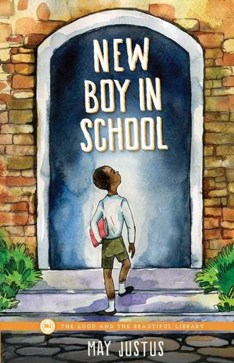 Front Cover New Boy in School by May Justus - 1C