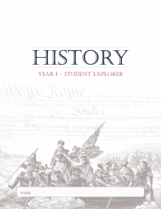 Front Cover History Year 1 Student Explorer
