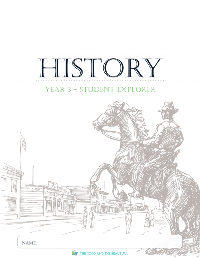 Front Cover History Year 3 Student Explorer