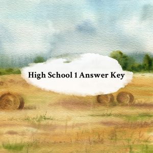 High School 1 Digital Answer Key