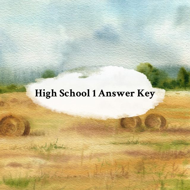 Graphic High School 1 Answer Key