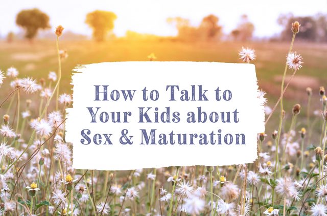 Banner for How to Talk to Your Kids About Sex and Maturation Blog Post