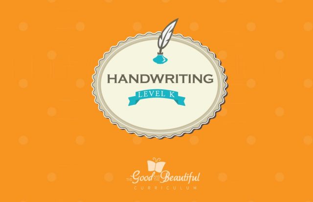 Front Cover Handwriting Level K Course Book - 2C