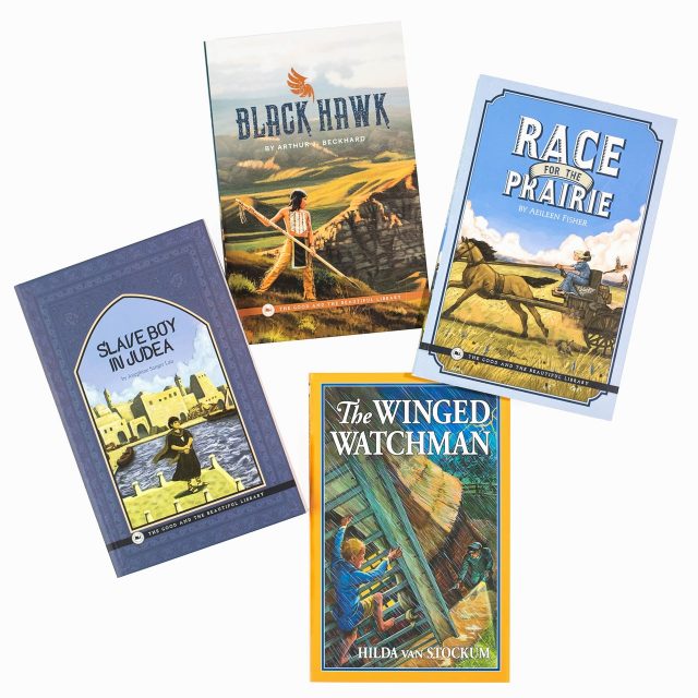 This optional book pack adds the power of historical fiction to your studies. Includes:

    Slave boy in Judea by Josephine Sanger Lau
    Black Hawk by Arthur J. Beckhard
    Race for the Prairie by Aileen Fisher
    The Winged Watchman by Hilda van Stockum

