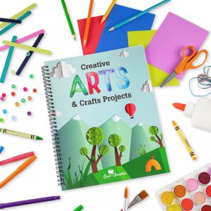 Front Cover Creative Arts & Crafts Notebook with Art Supplies - 1B