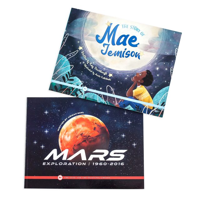 Front Cover Mars Exploration By Megan Noel and The Story of Mae Jemison By Amy Drorbaugh 3A