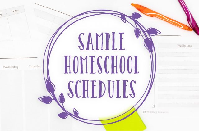 Illustrated Banner for Sample Homeschool Schedules