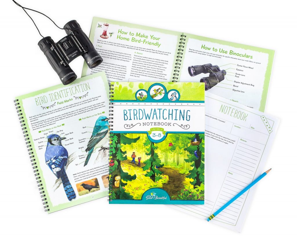 Front Cover and Sample Pages Birdwatching Notebook