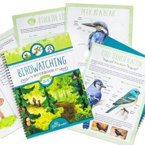 Front Cover and Sample Pages Birdwatching Notebook
