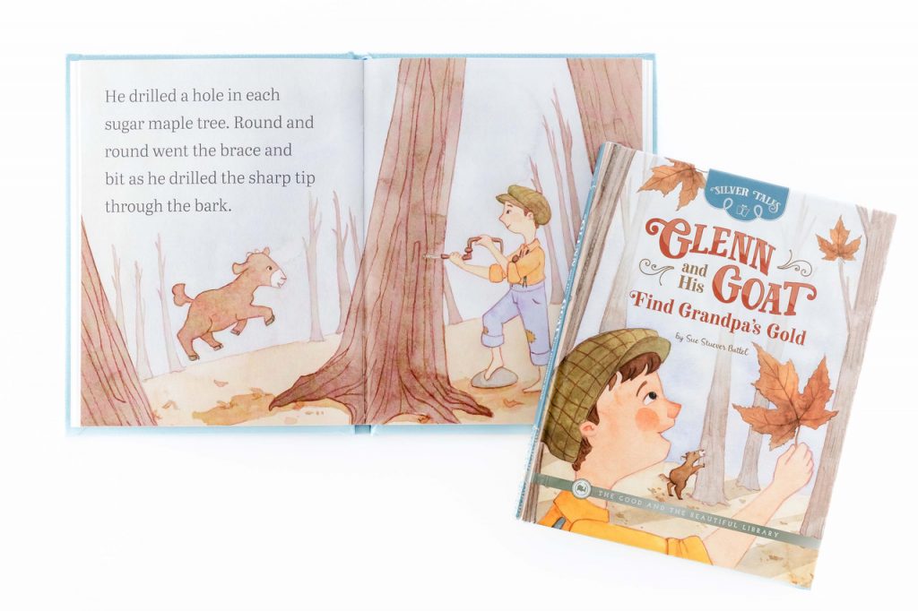 Cover and Spread of Glenn and His Goat Find Grandpa's Gold