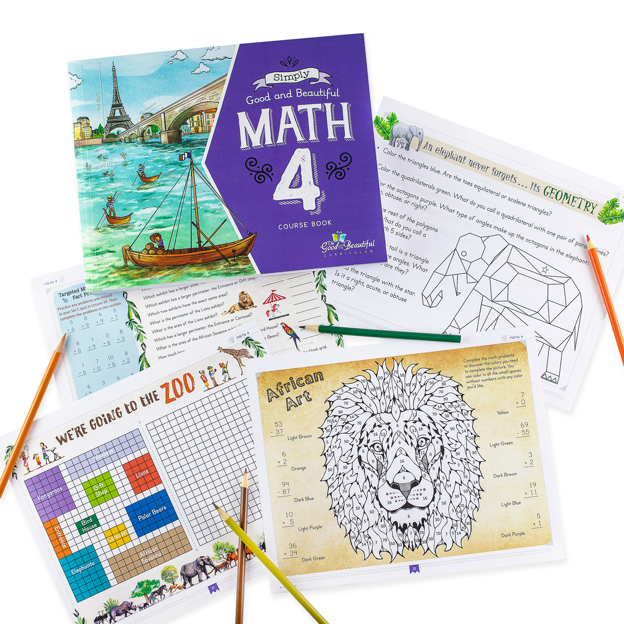 Front Cover and Sample Pages of Math 4