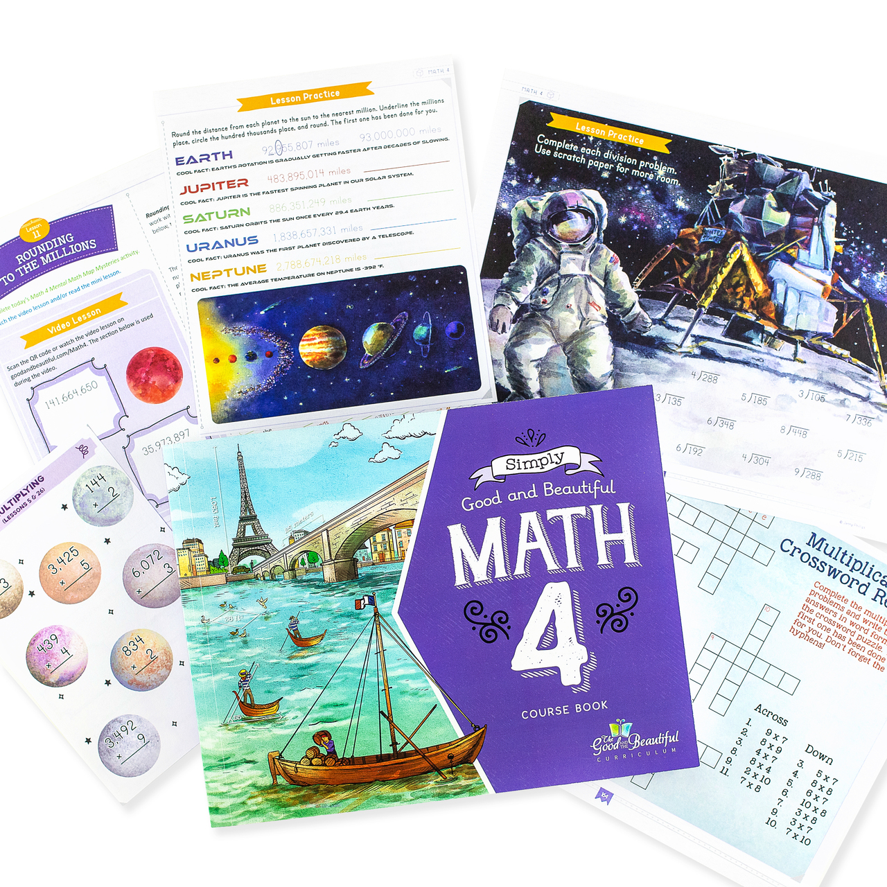 Front Cover and Sample Pages Math 4 Course Book
