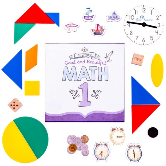Homeschool Math Box and Contents for Grade 1