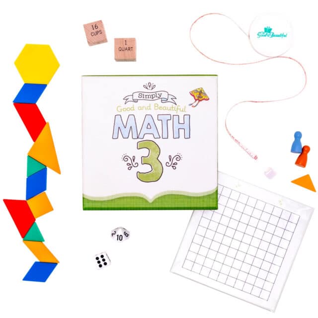 Homeschool Math Box for Grade 3 from The Good and the Beautiful