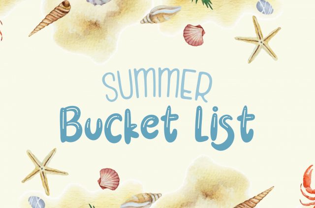 Illustrated Banner for Summer Bucket List Blog Post