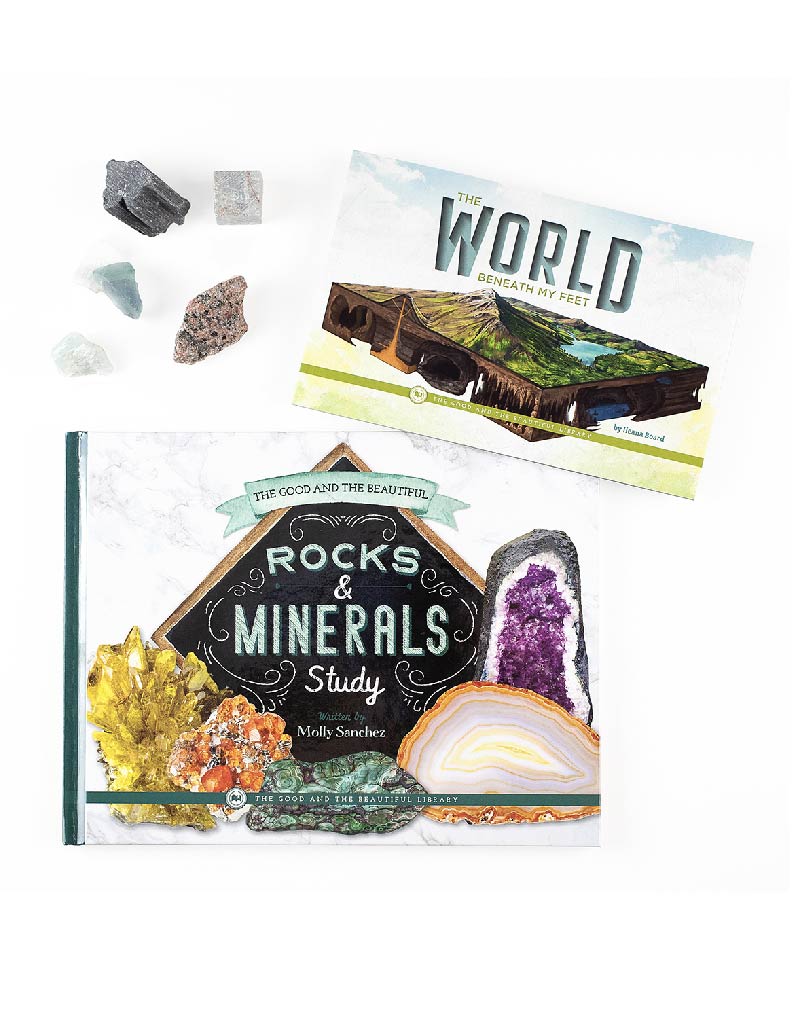 Birds Read-Along Pack
Includes 2 books:
The Good and the Beautiful Rocks and Minerals Study and The World Beneath My Feet. 