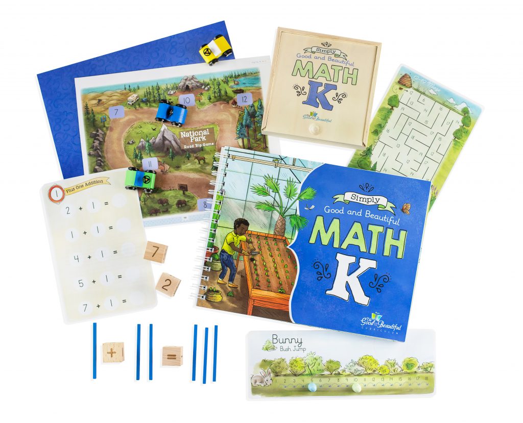 Front Cover and Sample Pages Simply Good and Beautiful Math K Course Book and Math Box 1B