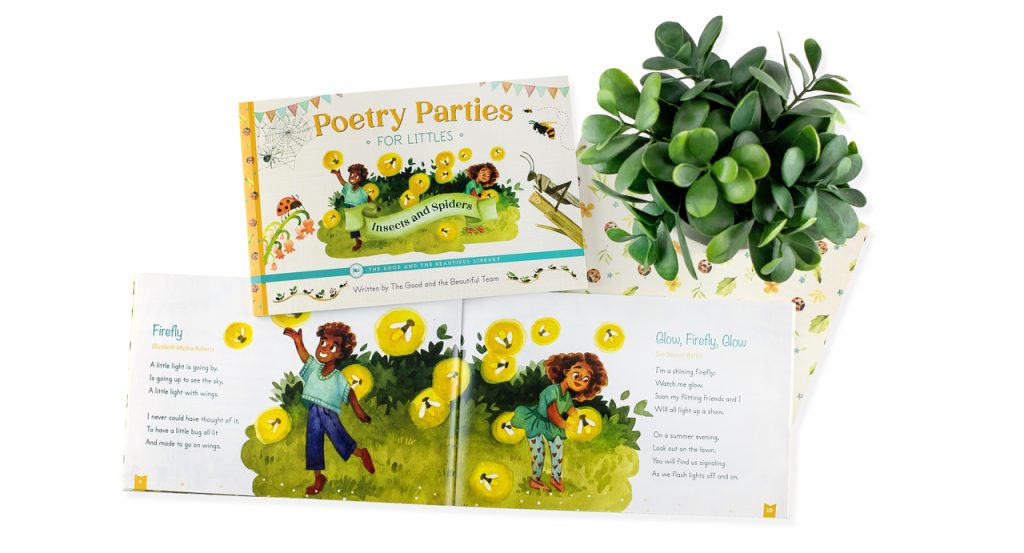 Front Cover and Spread Poetry Parties for Littles