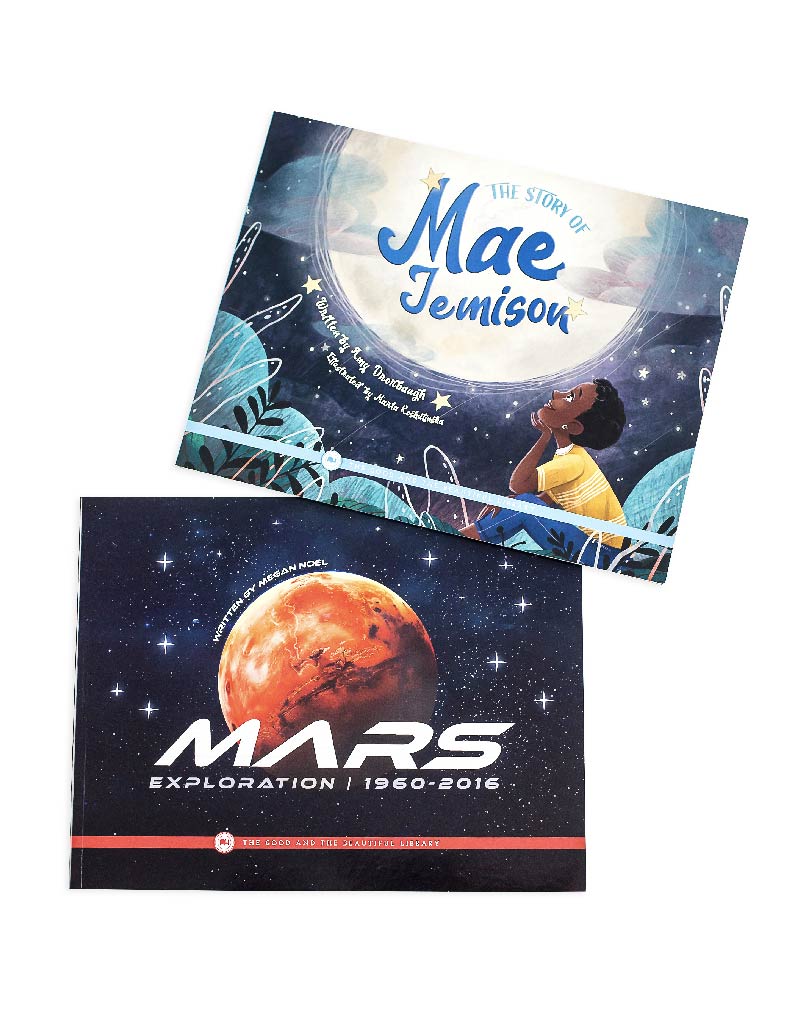 Space Read-Aloud Book Pack Includes:
    Mars Exploration / 1960-2016 by Megan Noel
    The Story of Mae Jemison by Amy Drorbaugh
