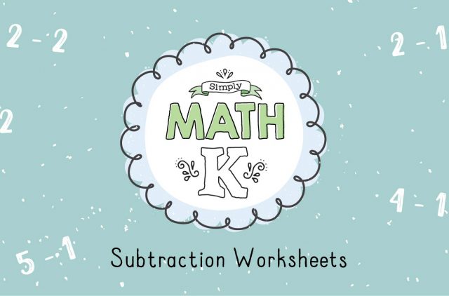 Graphic of Subtraction Worksheets Blog Header - 1B