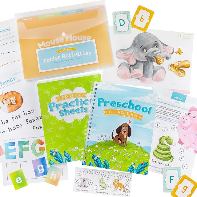 Front Covers and Samples of Preschool Course Set