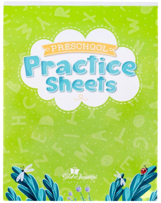 Preschool Homeschool Language Arts Practice Sheets by The Good and the Beautiful