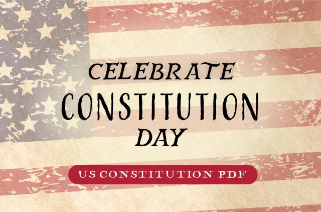 Illustrated Banner for Celebrate Constitution Day