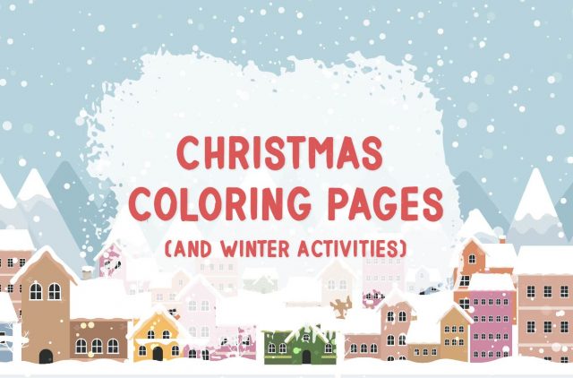 Banner Christmas Coloring Pages and Winter Activities