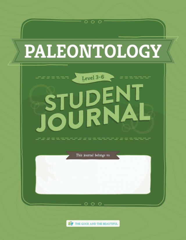 Front Cover Paleontology Student Journal Level 3-6
