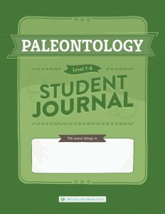 Front Cover Paleontology Student Journal Level 7-8