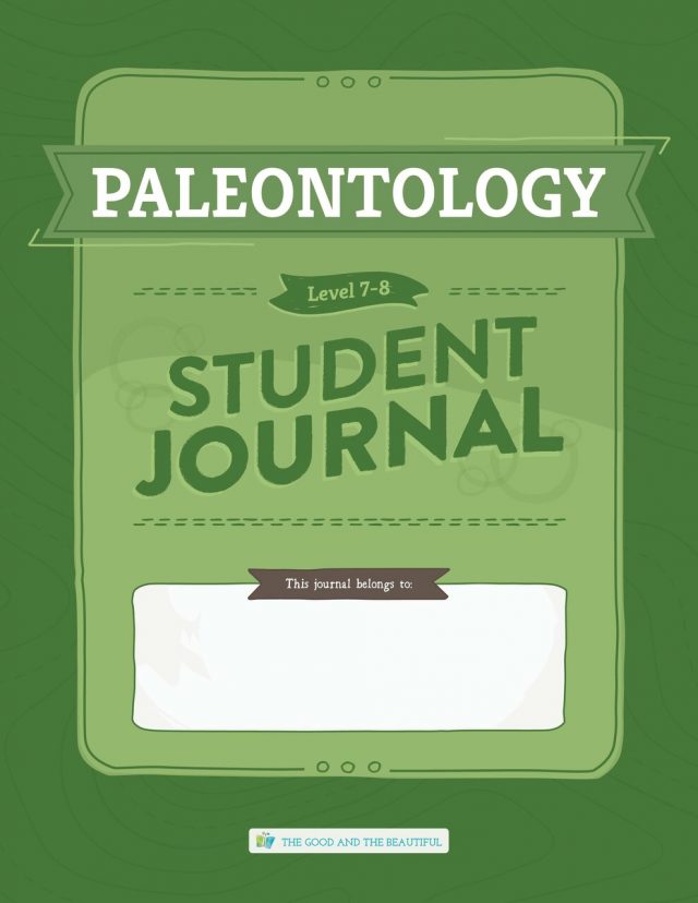 Front Cover Paleontology Student Journal Level 7-8