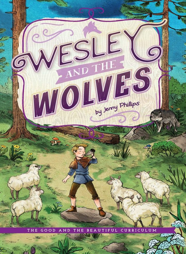 Front Cover Wesley and the Wolves by Jenny Phillips