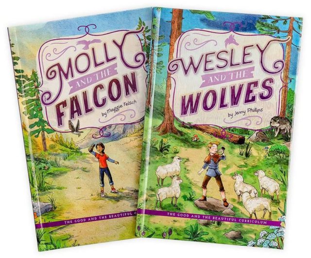 Molly and the Falcon by Maggie Felsch and Wesley and the Wolves by Jenny Phillips