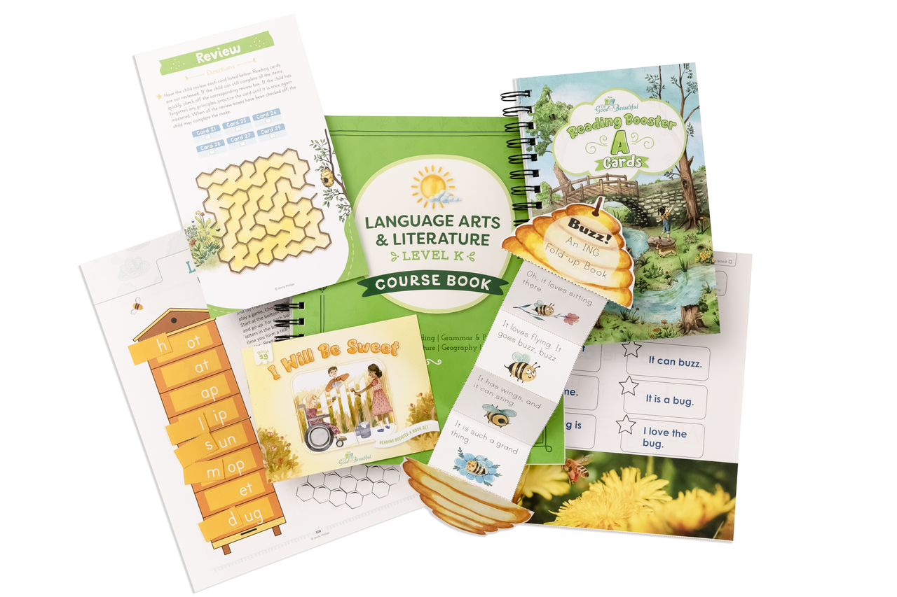 Language Arts Kindergarten Course Set Items