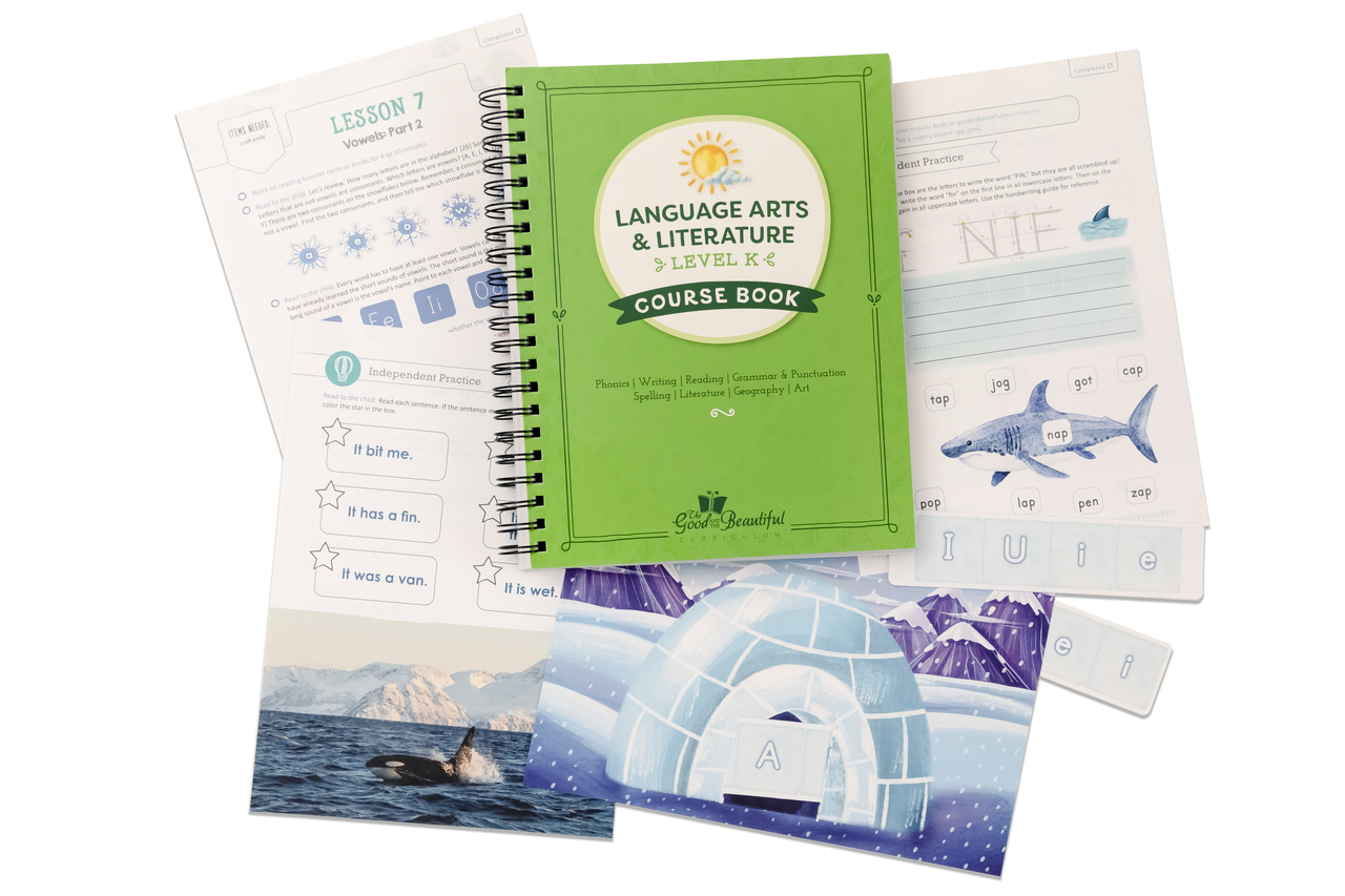 Spread Language Arts Level K Course Book