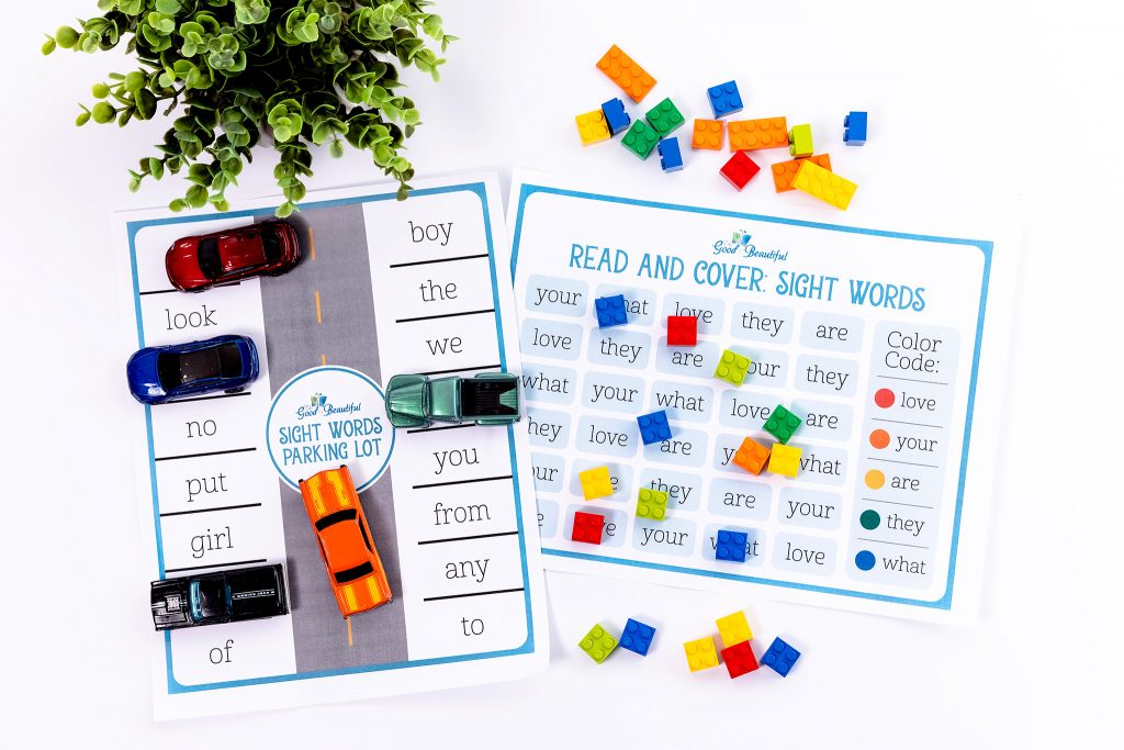 Kindergarten sight words games