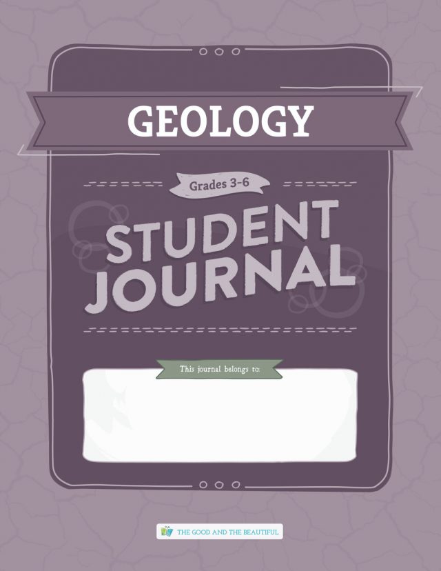 Front Cover Geology Student Journal Grades 3-6