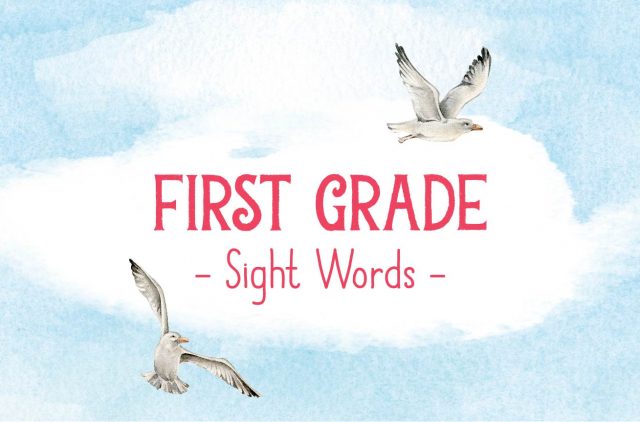 Blog Banner First Grade Sight Words