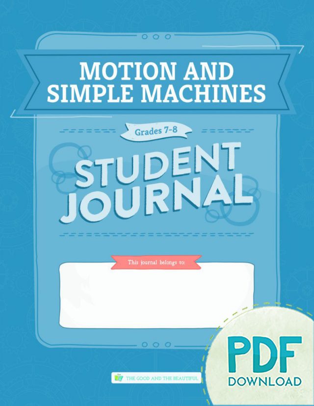 Front Cover Motion and Simple Machines Student Journal Grades 7-8 PDF Download